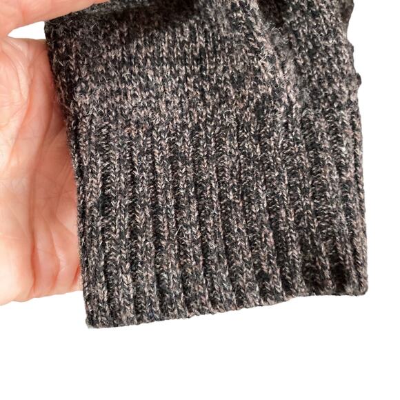 Enzo Mantovani 100% Wool Quarter Zip Pullover Sweater Brown Men's Size Large - Picture 5 of 8